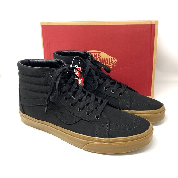 Vans SK8 HI Top Reissue Canvas Gum Black Sneakers Shoes Women's Size VN0A2XSBL0D - Picture 4 of 9